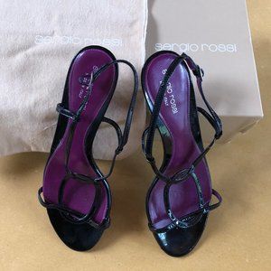 Sergio Rossi Kitten Heel Sandals